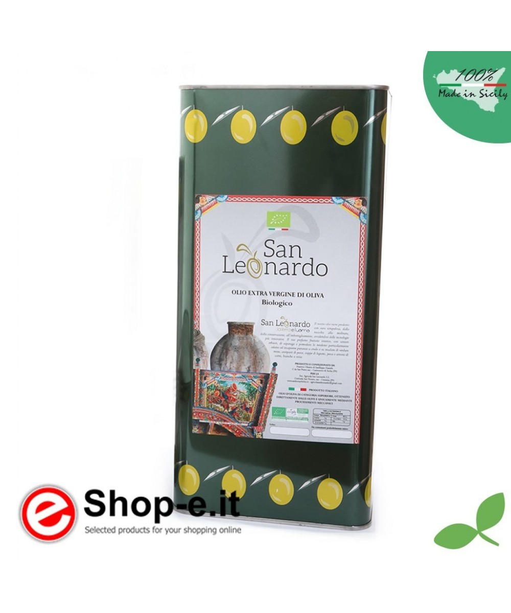 Huile d'Olive extra vierge Bio - 5 litres en Bag in Box